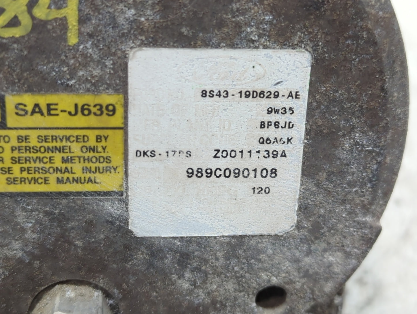 2008-2011 Ford Focus Air Conditioning A/c Ac Compressor Oem - Oemusedautoparts1.com