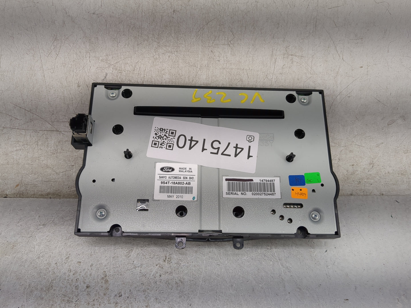 2009-2011 Ford Focus Radio Control Panel Black - Oemusedautoparts1.com