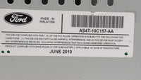 2010-2011 Ford Focus Radio AM FM Cd Player Receiver Replacement P/N:AS4T-19C157-AA Fits 2010 2011 OEM Used Auto Parts - Oemu