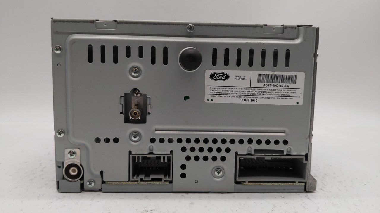 2010-2011 Ford Focus Radio AM FM Cd Player Receiver Replacement P/N:AS4T-19C157-AA Fits Fits 2010 2011 OEM Used Auto Parts -