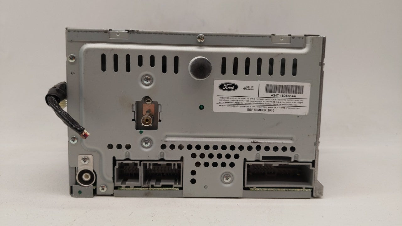 2010-2011 Ford Focus Radio AM FM Cd Player Receiver Replacement P/N:AS4T-18D822-AA Fits Fits 2010 2011 OEM Used Auto Parts -