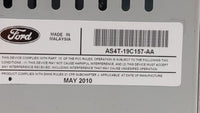2010-2011 Ford Focus Radio AM FM Cd Player Receiver Replacement P/N:AS4T-19C157-AA Fits Fits 2010 2011 OEM Used Auto Parts -