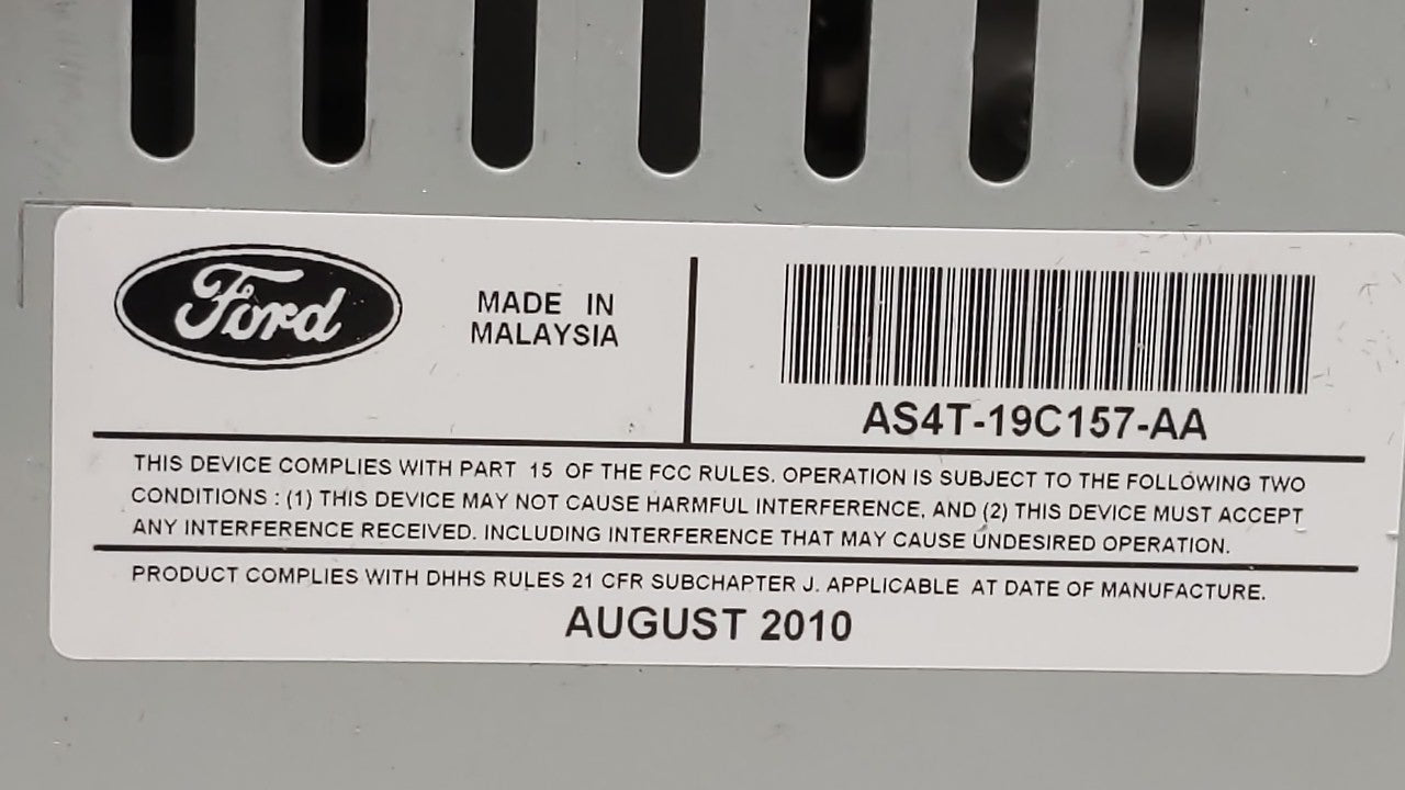 2010-2011 Ford Focus Am Fm Cd Player Radio Receiver - Oemusedautoparts1.com