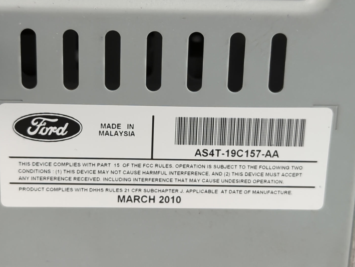 2010-2011 Ford Focus Am Fm Cd Player Radio Receiver - Oemusedautoparts1.com