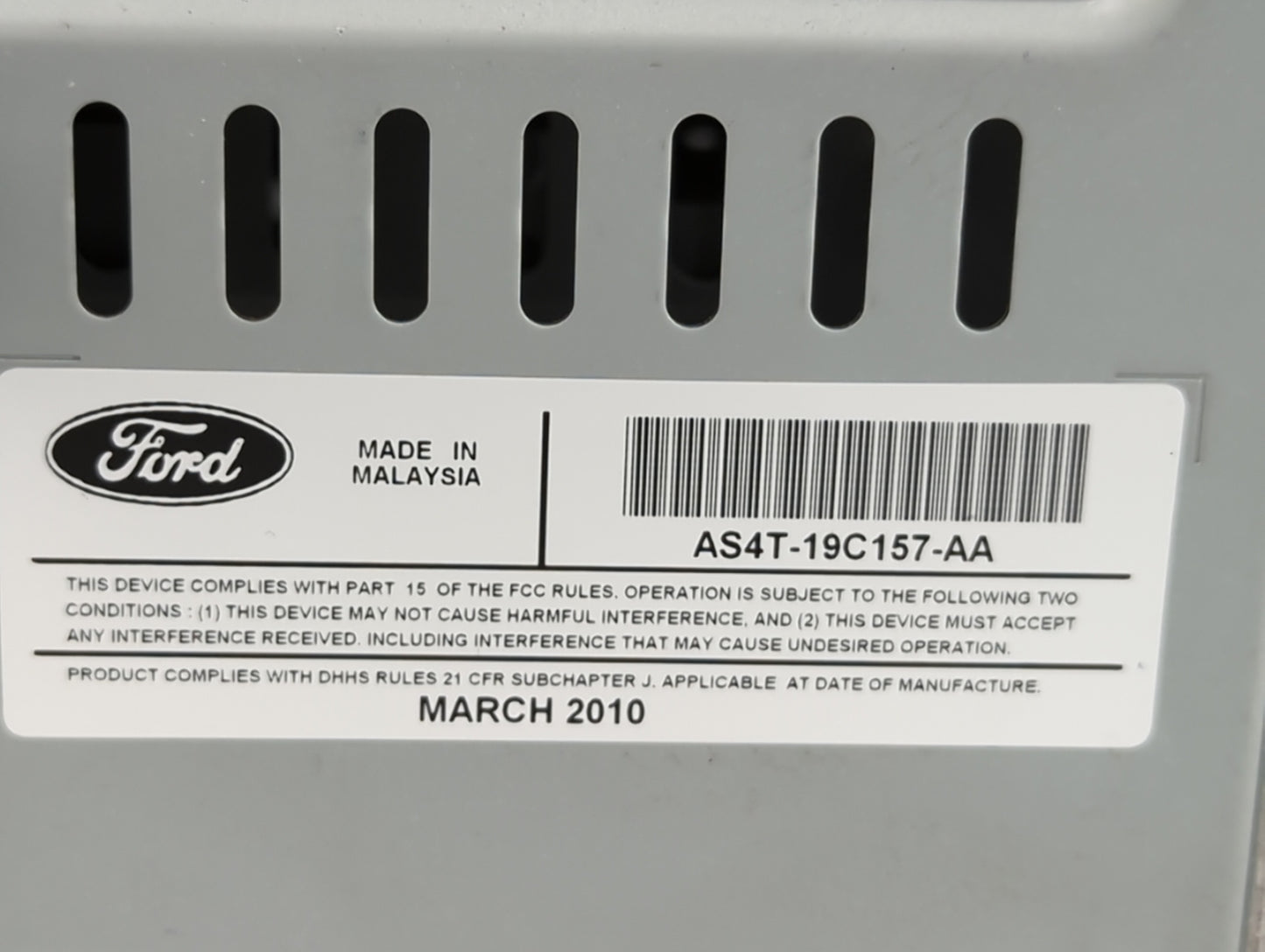 2010-2011 Ford Focus Am Fm Cd Player Radio Receiver - Oemusedautoparts1.com