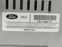 2010-2011 Ford Focus Radio AM FM Cd Player Receiver Replacement P/N:AS4T-19C157-AA Fits Fits 2010 2011 OEM Used Auto Parts -
