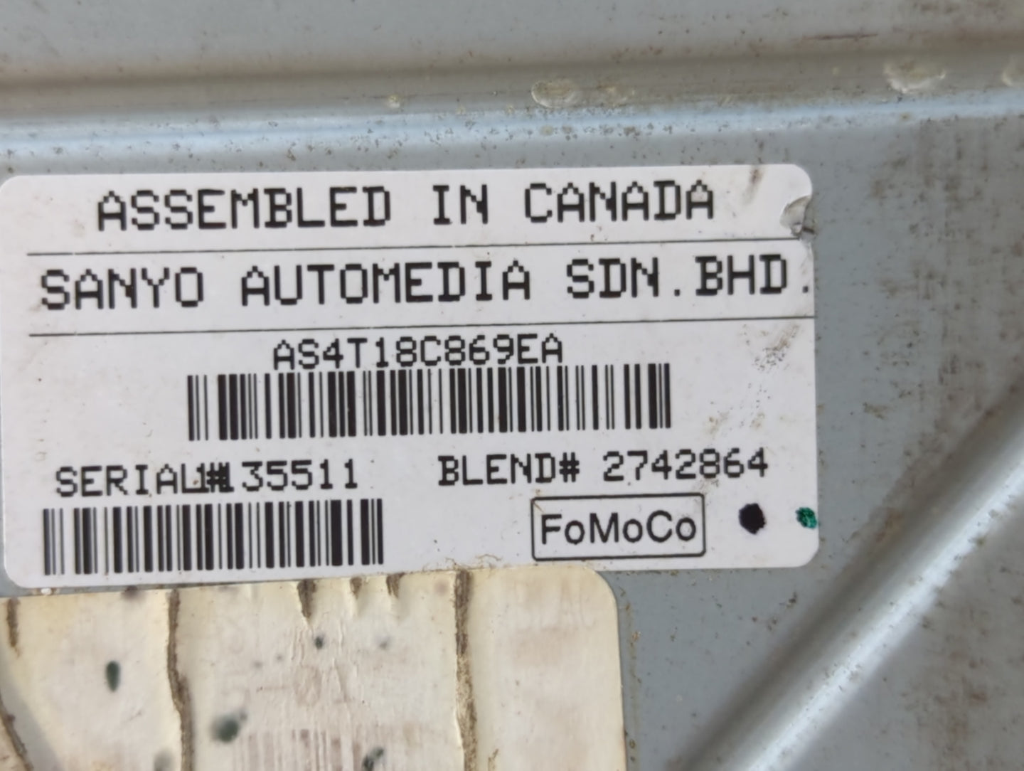 2010-2011 Ford Focus Am Fm Cd Player Radio Receiver - Oemusedautoparts1.com