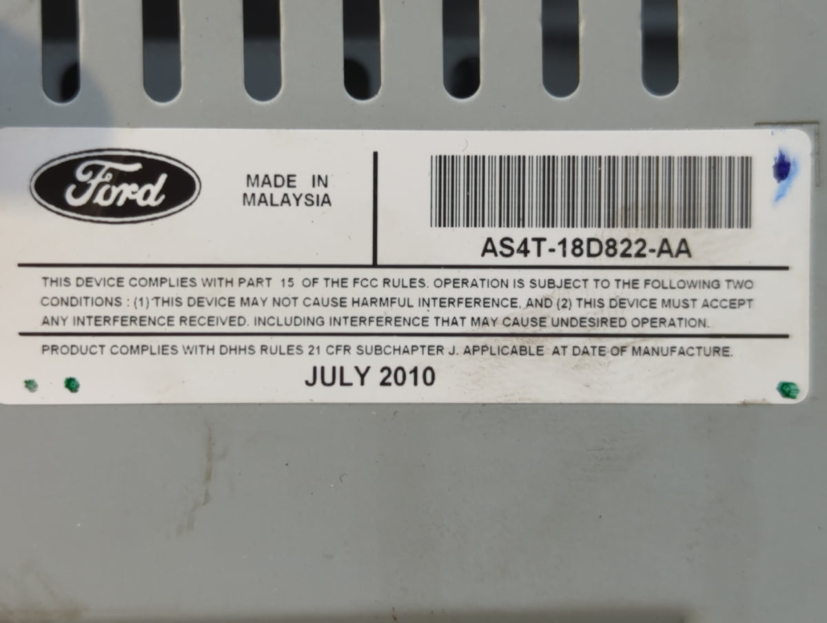 2010-2011 Ford Focus Am Fm Cd Player Radio Receiver 572487 - Oemusedautoparts1.com