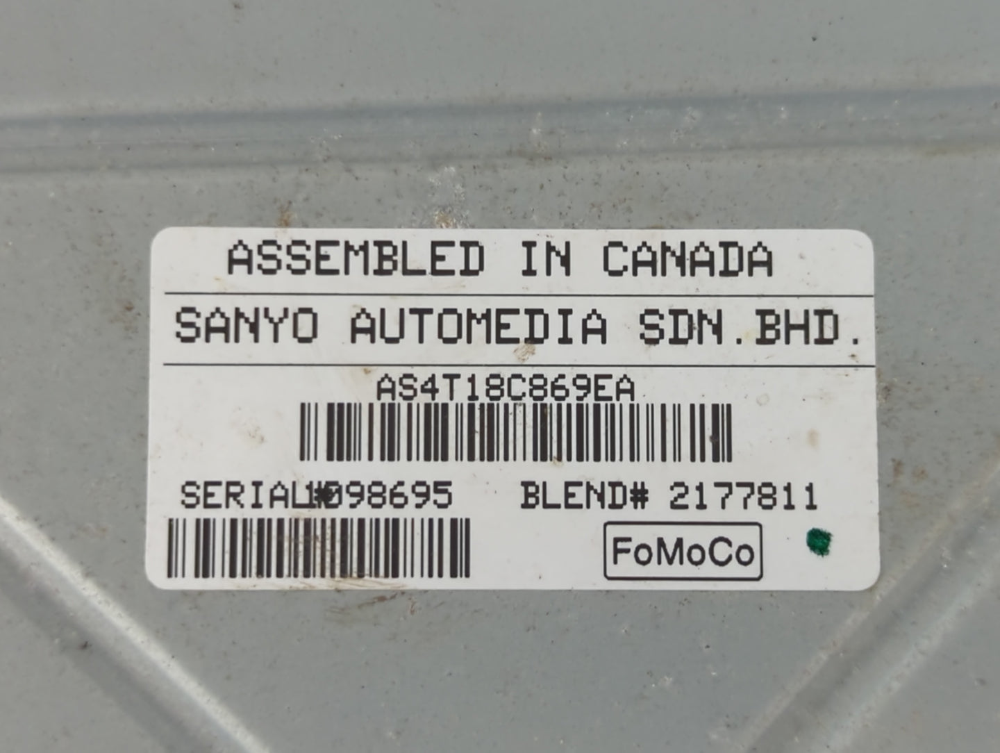 2010-2011 Ford Focus Am Fm Cd Player Radio Receiver - Oemusedautoparts1.com