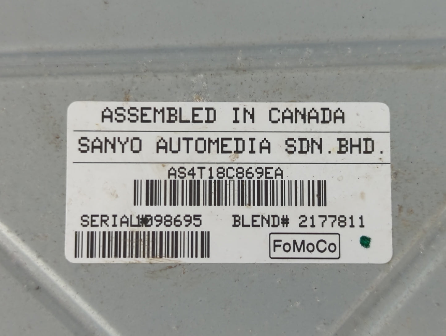 2010-2011 Ford Focus Am Fm Cd Player Radio Receiver - Oemusedautoparts1.com