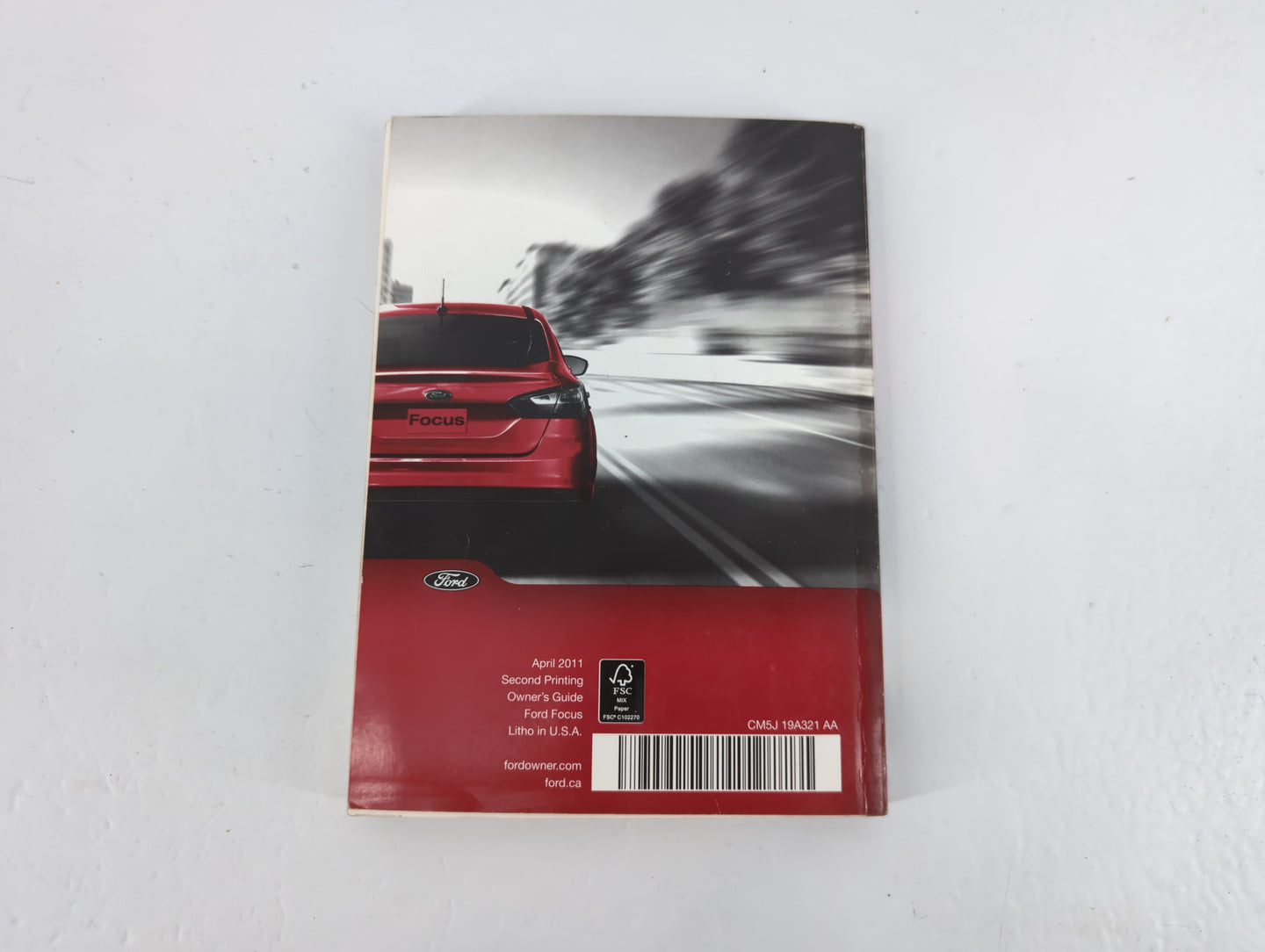2011 Ford Focus Owners Manual Book Guide P/N:CM5J 19A321 AA OEM Used Auto Parts - Oemusedautoparts1.com