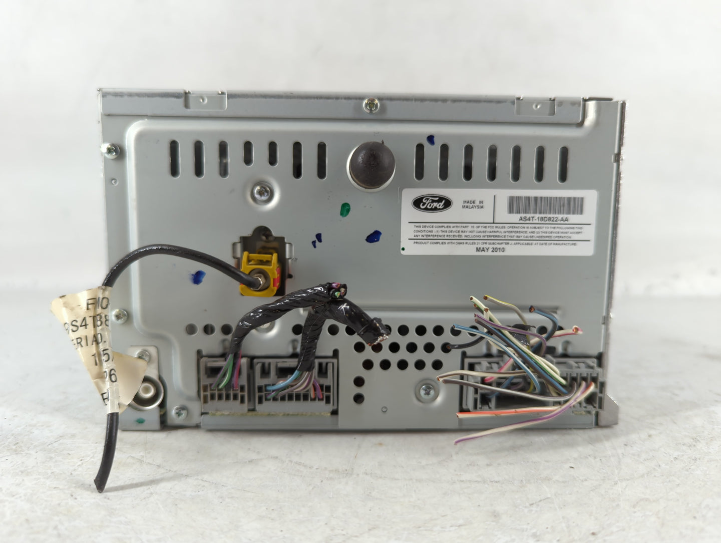 2010-2011 Ford Focus Radio AM FM Cd Player Receiver Replacement P/N:AS4T-18D822-AA Fits Fits 2010 2011 OEM Used Auto Parts -