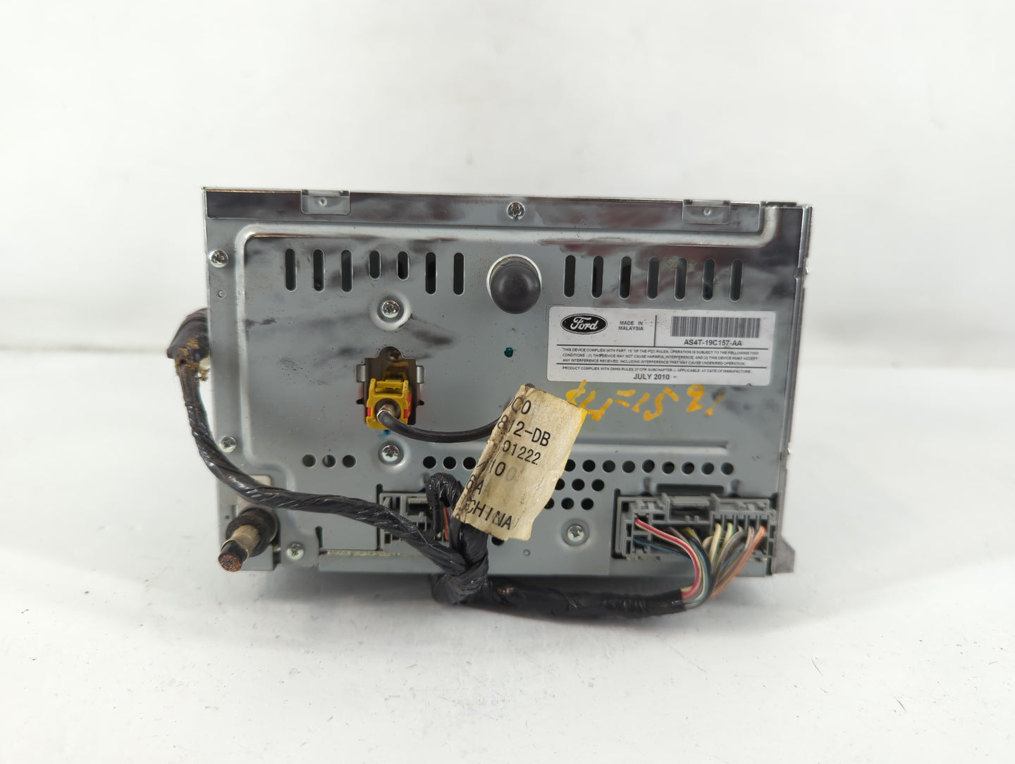 2010-2011 Ford Focus Radio AM FM Cd Player Receiver Replacement P/N:AS4T-19C157-AA Fits Fits 2010 2011 OEM Used Auto Parts -