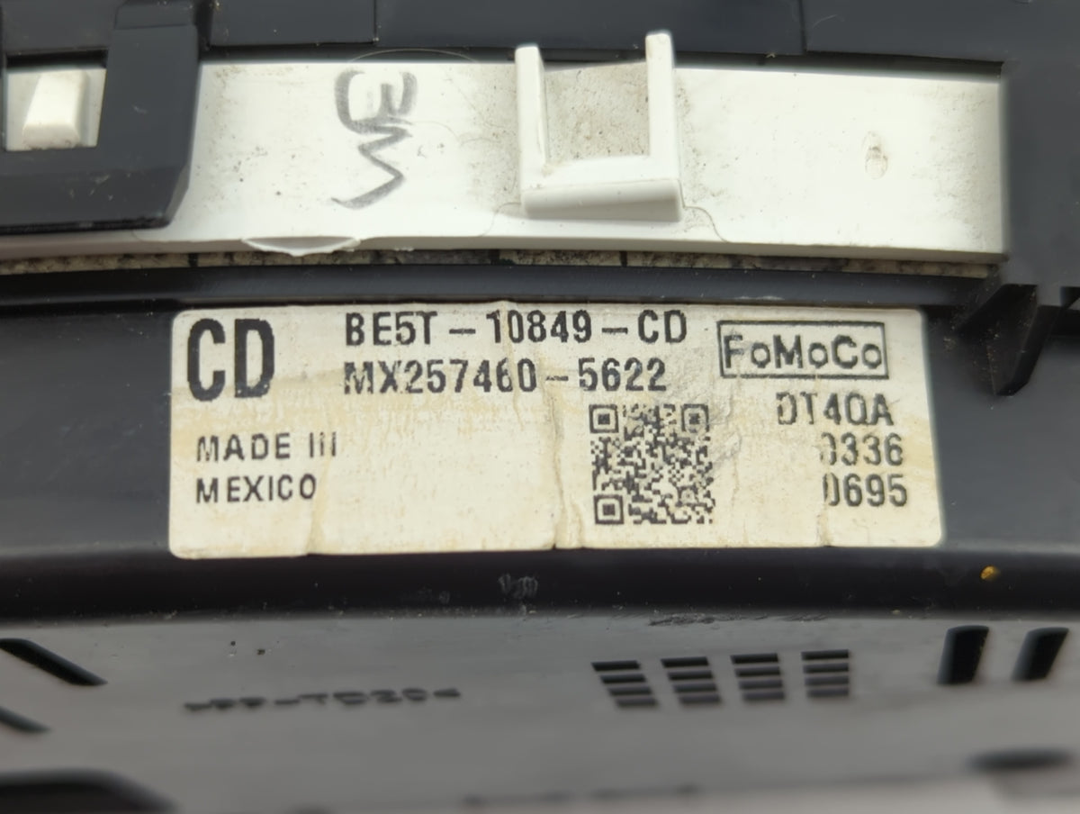 2011 Ford Fusion Instrument Cluster Speedometer Gauges P/N:BE5T-10849-CD Miles:140K Fits OEM Used Auto Parts - Oemusedautopa