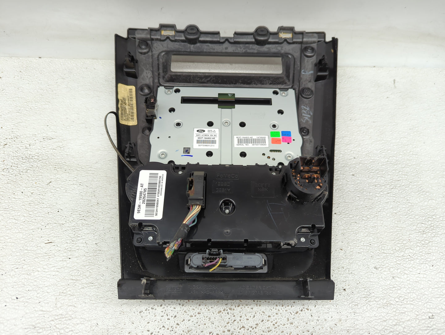 2010-2012 Ford Fusion Climate Control Module Temperature AC/Heater Replacement P/N:9E5T-18A802-AE Fits Fits 2010 2011 2012 O