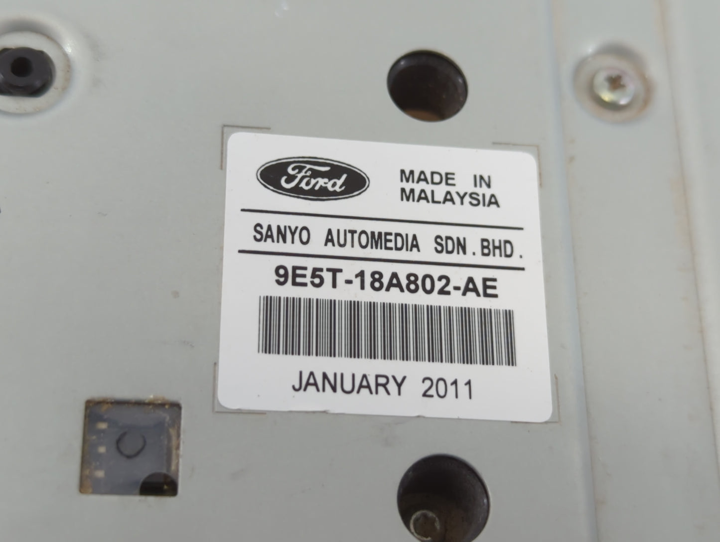 2010-2012 Ford Fusion Radio AM FM Cd Player Receiver Replacement P/N:9E5T-18A802-AE Fits Fits 2010 2011 2012 OEM Used Auto P