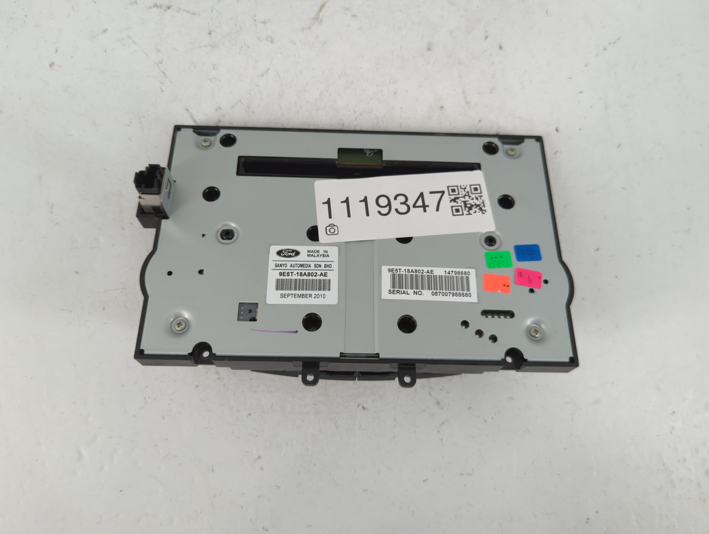 2010-2012 Ford Fusion Radio AM FM Cd Player Receiver Replacement P/N:9E5T-18A802-AE Fits Fits 2010 2011 2012 OEM Used Auto P