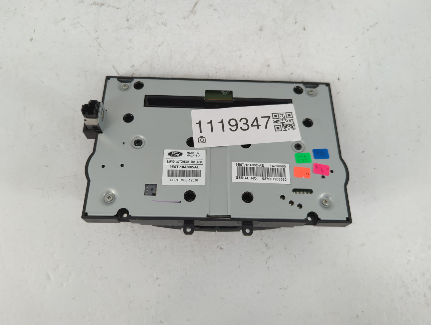 2010-2012 Ford Fusion Radio AM FM Cd Player Receiver Replacement P/N:9E5T-18A802-AE Fits Fits 2010 2011 2012 OEM Used Auto P