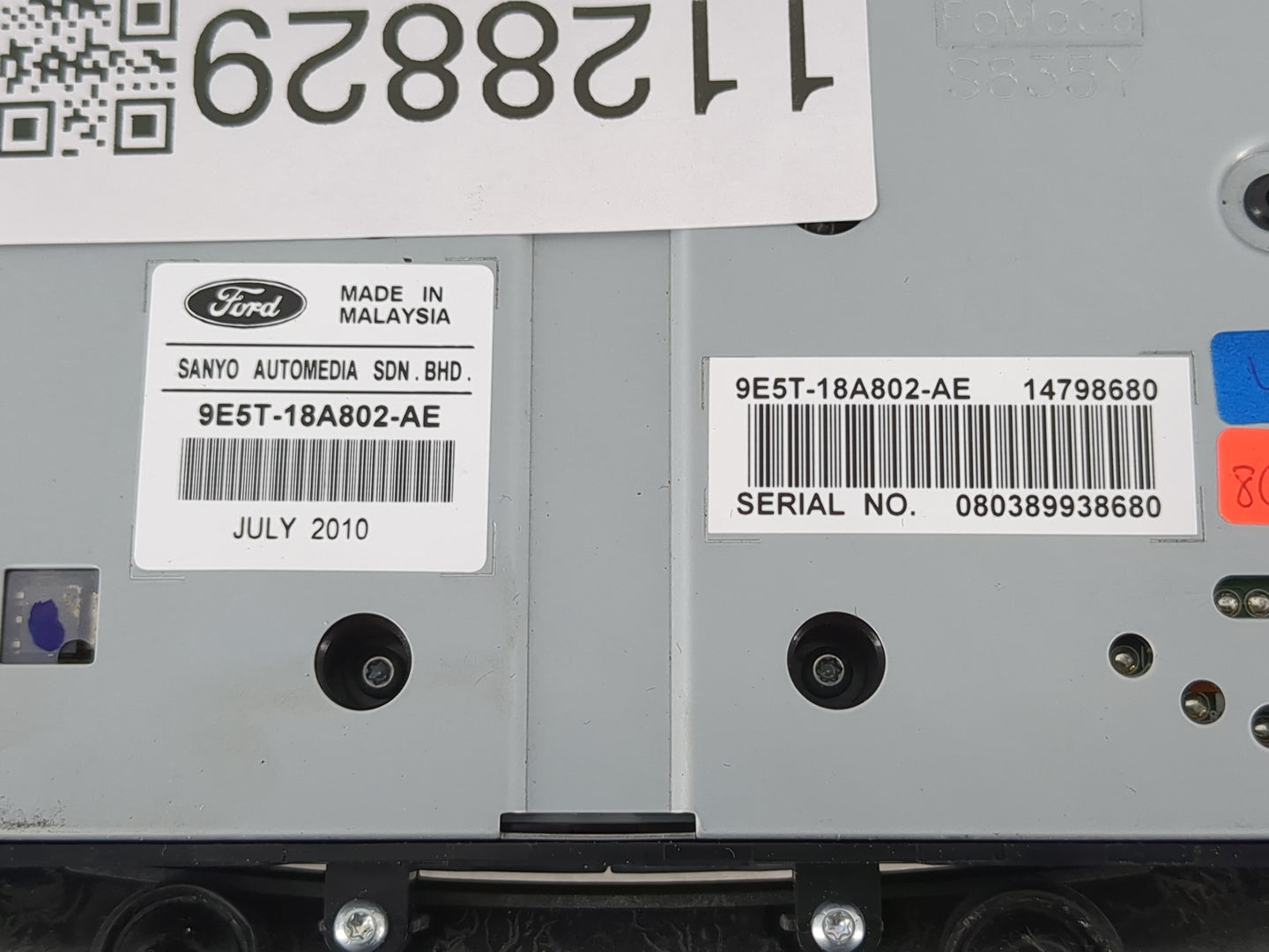 2010-2012 Ford Fusion Radio AM FM Cd Player Receiver Replacement P/N:9E5T-18A802-AE Fits Fits 2010 2011 2012 OEM Used Auto P