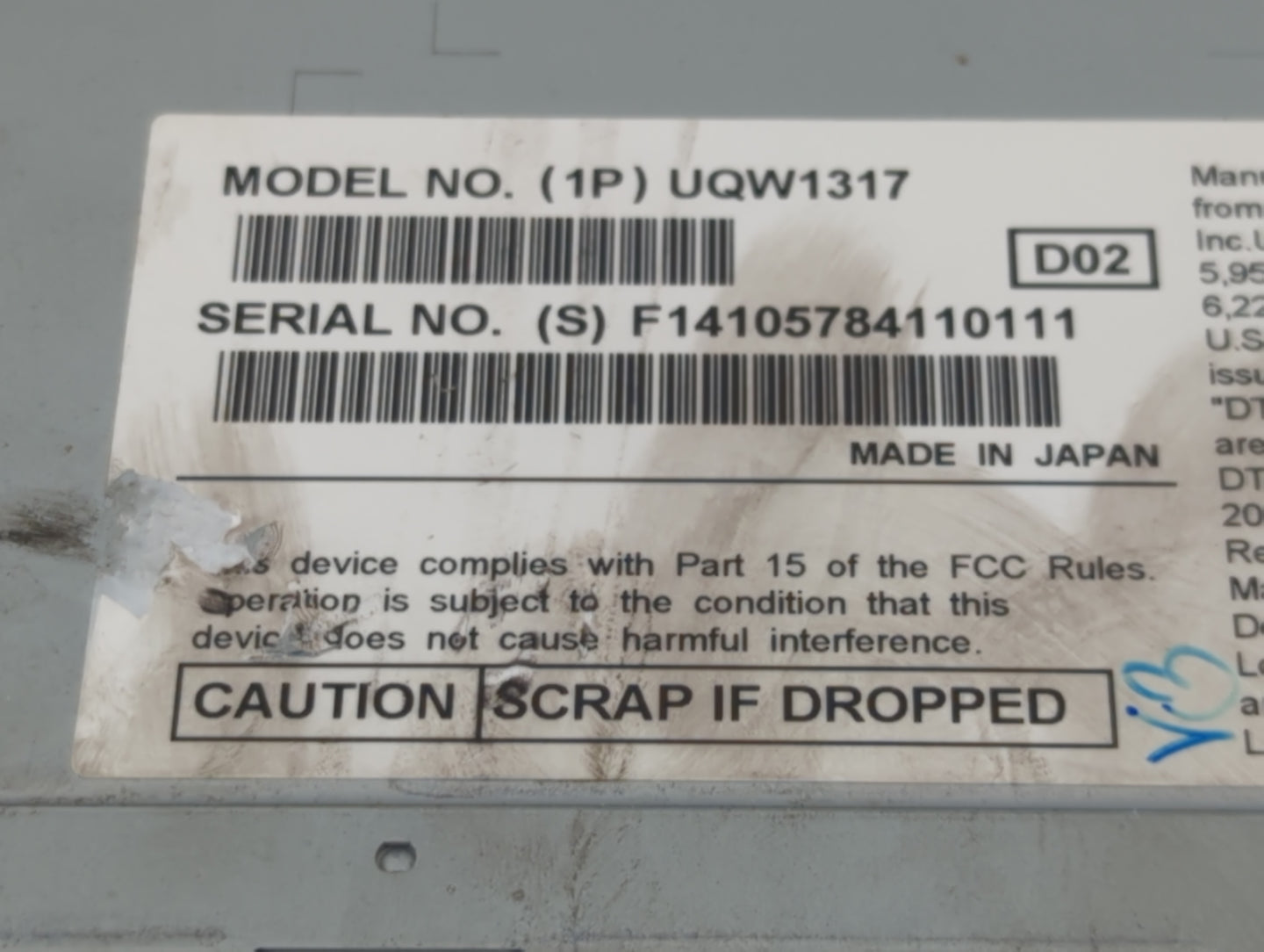 2011-2012 Ford Fusion Radio AM FM Cd Player Receiver Replacement Fits Fits 2011 2012 OEM Used Auto Parts - Oemusedautoparts1