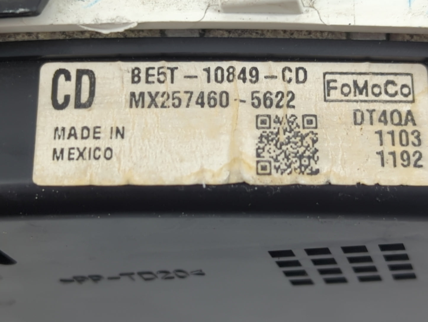 2011 Ford Fusion Instrument Cluster Speedometer Gauges Fits OEM Used Auto Parts - Oemusedautoparts1.com