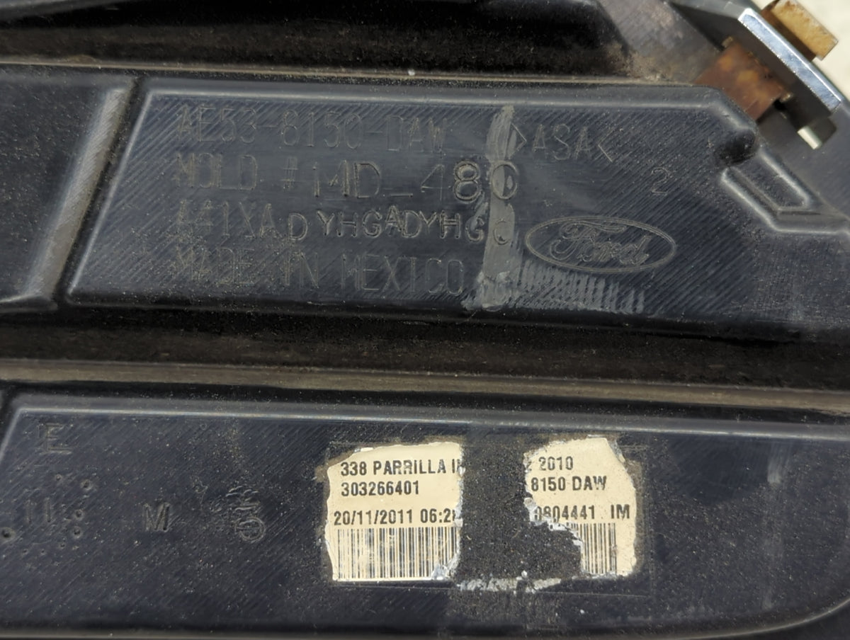 2011 Ford Fusion Front Grille Bumper Not Included Black - Oemusedautoparts1.com