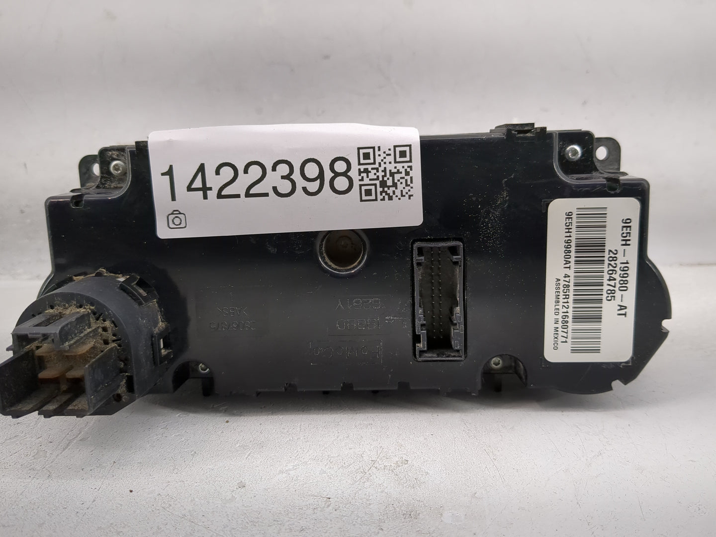 2010-2012 Ford Fusion Climate Control Module Temperature AC/Heater Replacement P/N:9E5H-19980-AT 28264785 Fits Fits 2010 201