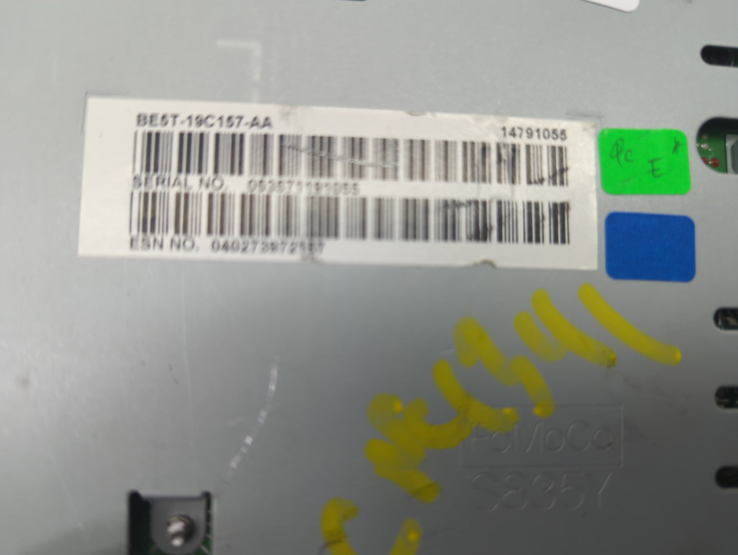 2010-2012 Ford Fusion Radio AM FM Cd Player Receiver Replacement P/N:BE5T-19C157-AA Fits Fits 2010 2011 2012 OEM Used Auto P