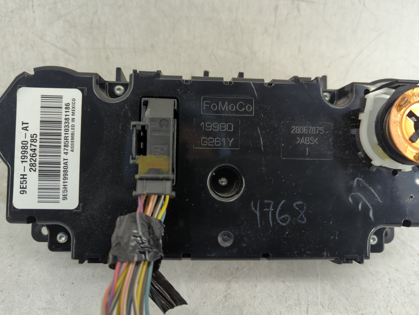 2010-2012 Ford Fusion Climate Control Module Temperature AC/Heater Replacement P/N:9E5H-19980-AT 28264785 Fits Fits 2010 201