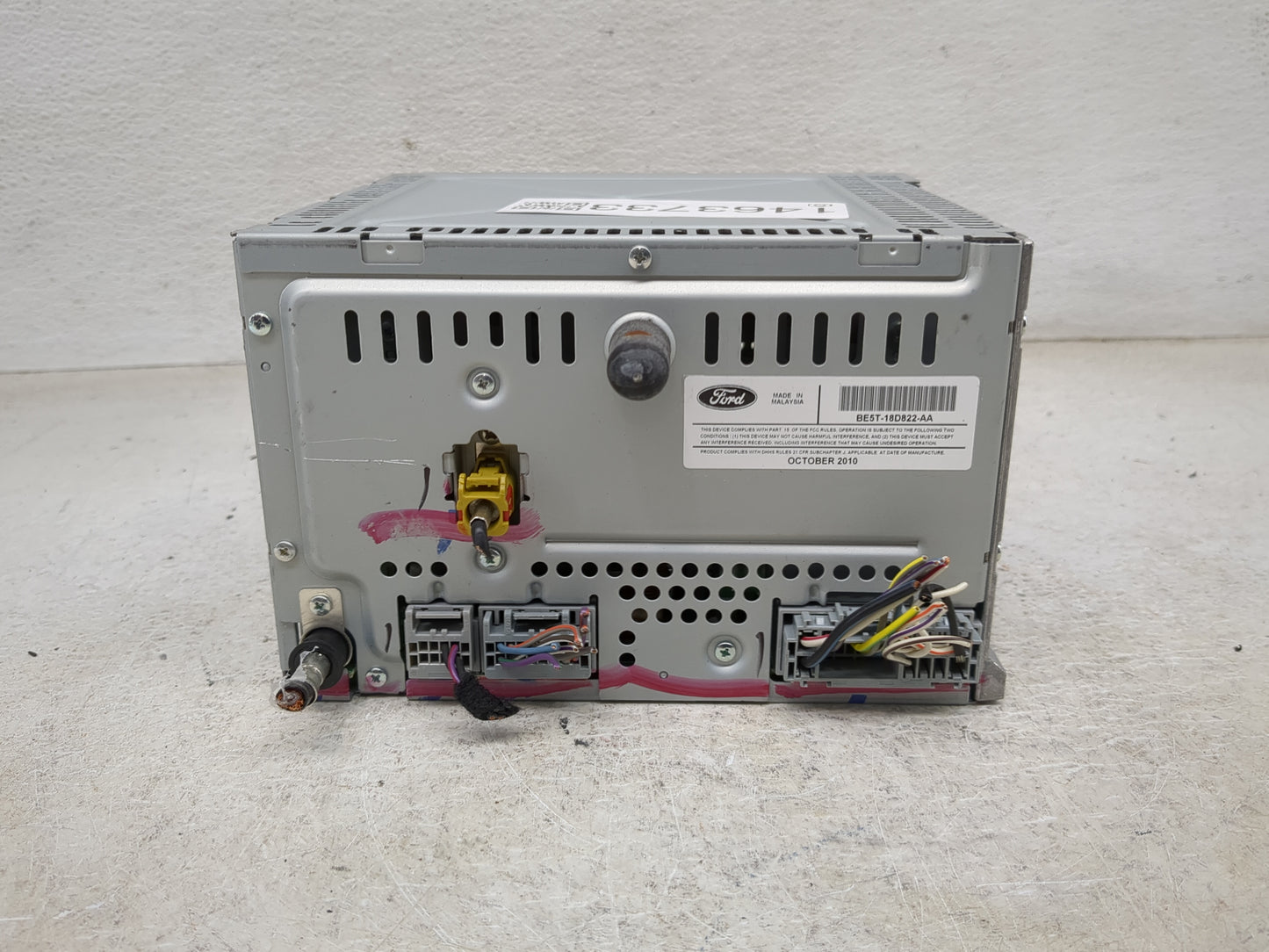 2011 Ford Fusion Radio AM FM Cd Player Receiver Replacement P/N:BE5T-18D822-AA Fits OEM Used Auto Parts - Oemusedautoparts1.