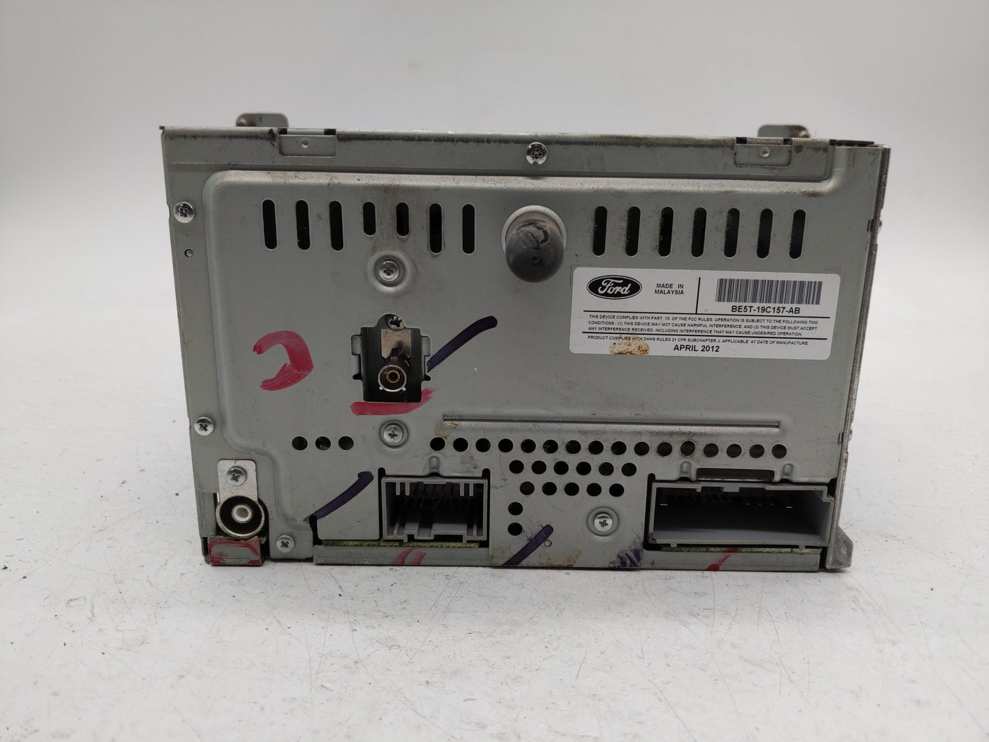 2010-2012 Ford Fusion Radio AM FM Cd Player Receiver Replacement P/N:BE5T-19C157-AB BE5T-18D822-AB Fits Fits 2010 2011 2012 