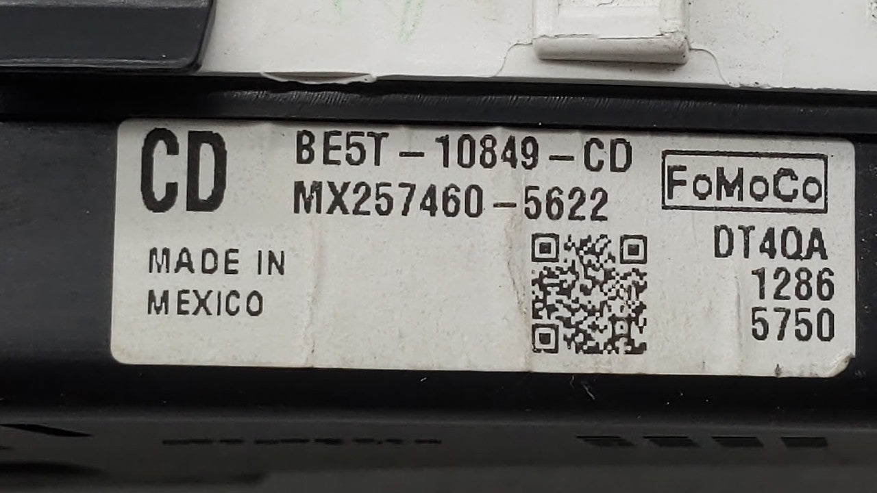 2011-2012 Ford Fusion Instrument Cluster Speedometer Gauges P/N:BE5T-10849-CD Fits Fits 2011 2012 OEM Used Auto Parts - Oemu