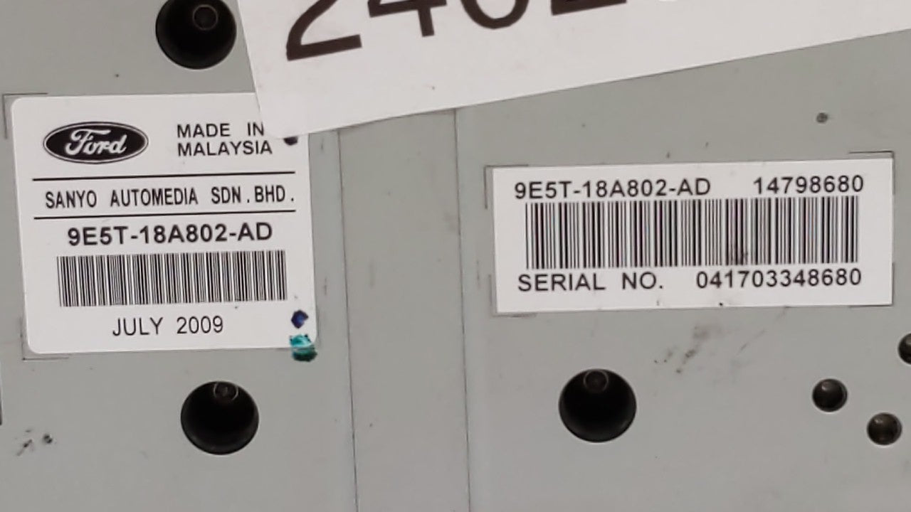 2010-2012 Ford Fusion Radio Control Panel - Oemusedautoparts1.com