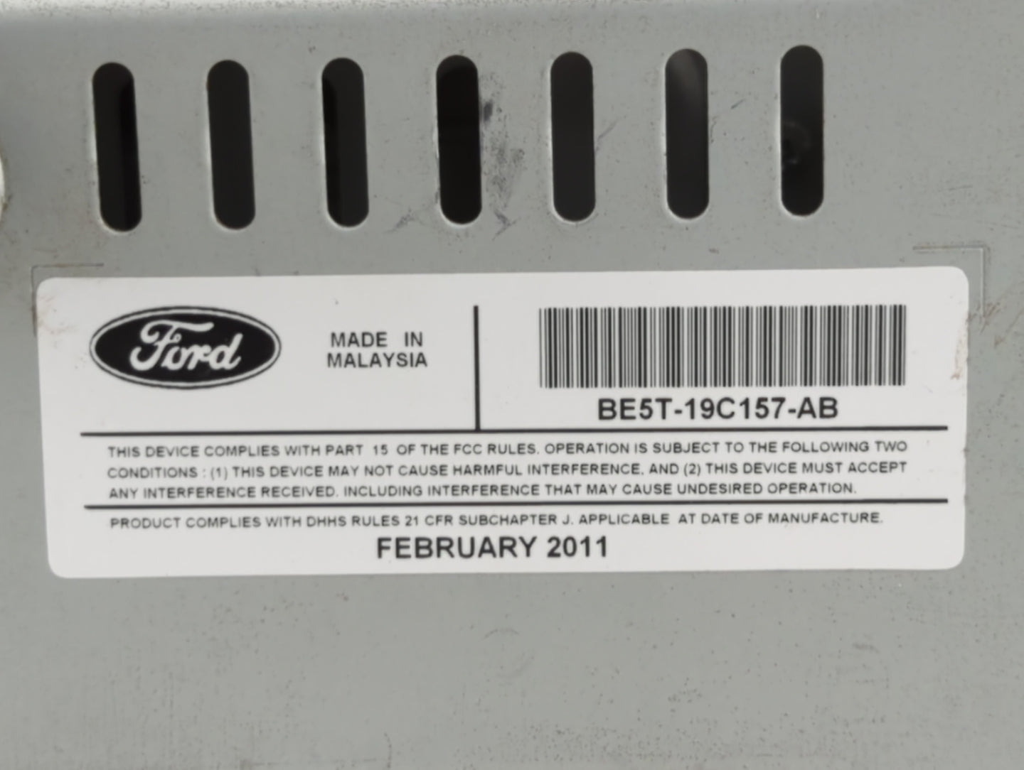 2010-2012 Ford Fusion Am Fm Cd Player Radio Receiver - Oemusedautoparts1.com