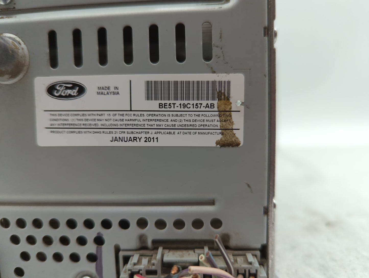 2010-2012 Ford Fusion Radio AM FM Cd Player Receiver Replacement P/N:BE5T-19C107-BA BE5T-19C157-AB Fits Fits 2010 2011 2012 