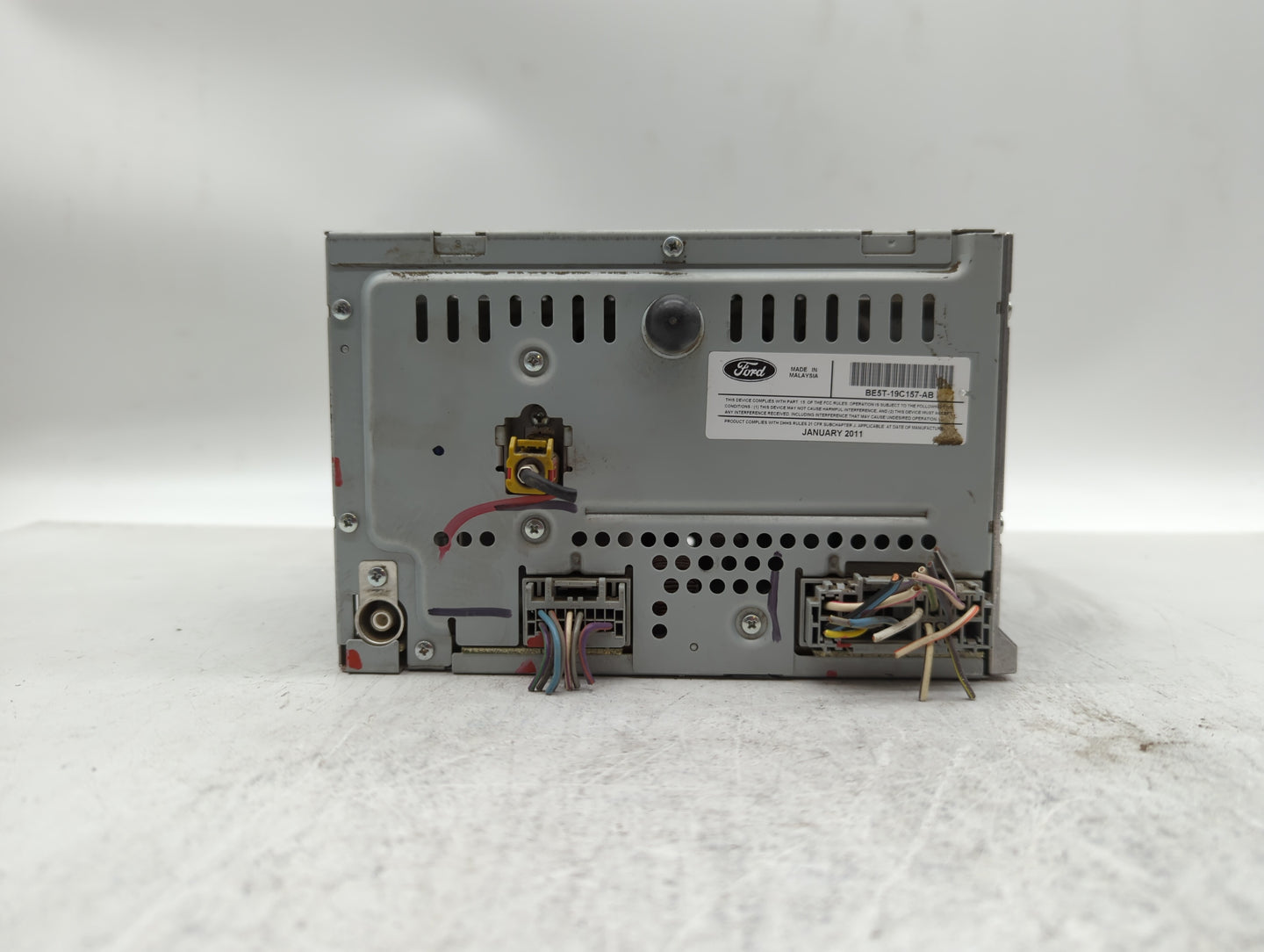 2010-2012 Ford Fusion Radio AM FM Cd Player Receiver Replacement P/N:BE5T-19C107-BA BE5T-19C157-AB Fits Fits 2010 2011 2012 