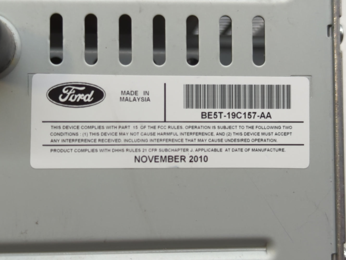 2010-2012 Ford Fusion Am Fm Cd Player Radio Receiver - Oemusedautoparts1.com