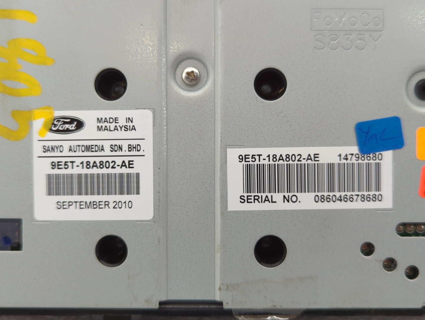 2010-2012 Ford Fusion Radio Control Panel - Oemusedautoparts1.com