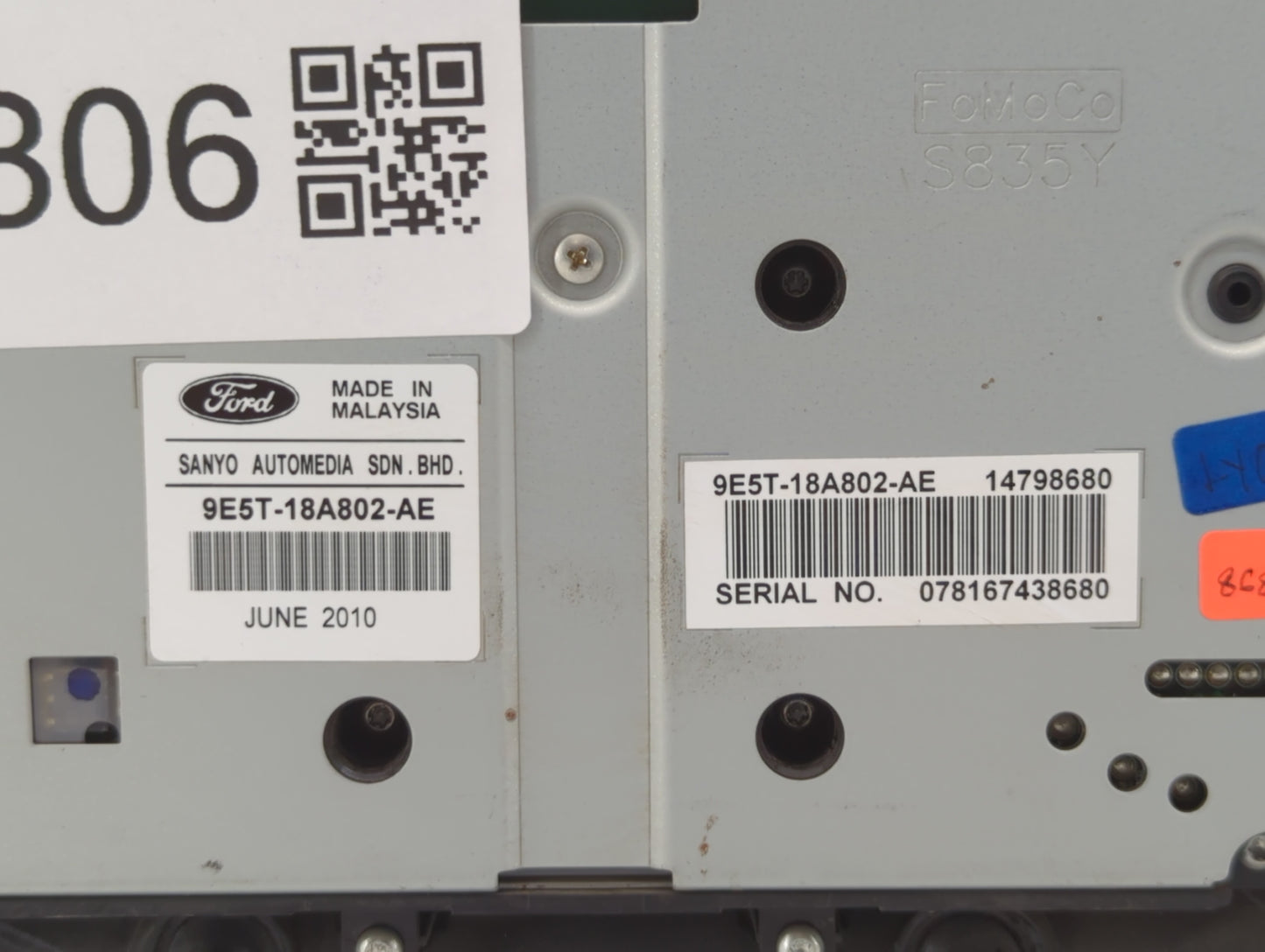 2010-2012 Ford Fusion Radio Control Panel - Oemusedautoparts1.com