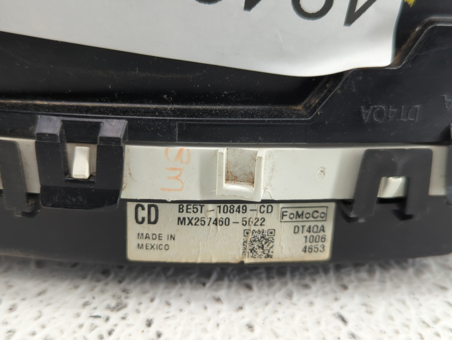 2011-2012 Ford Fusion Instrument Cluster Speedometer Gauges P/N:BE5T-10849-CD Fits Fits 2011 2012 OEM Used Auto Parts - Oemu