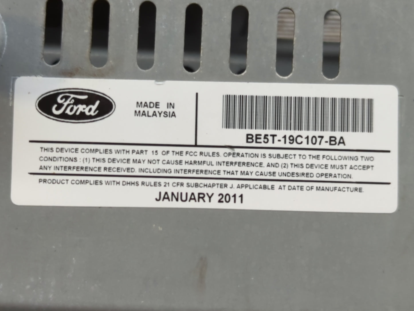 2011-2012 Ford Fusion Am Fm Cd Player Radio Receiver - Oemusedautoparts1.com