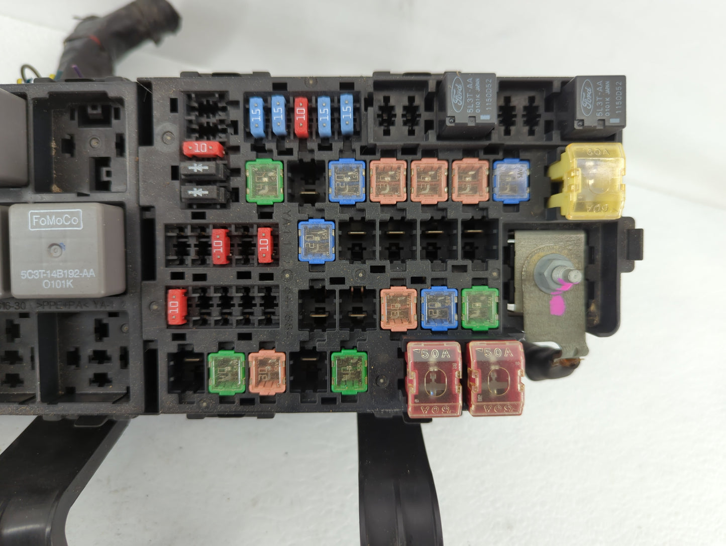 2010-2012 Ford Fusion Fusebox Fuse Box Panel Relay Module P/N:BE5T-14290-E Fits Fits 2010 2011 2012 OEM Used Auto Parts - Oe