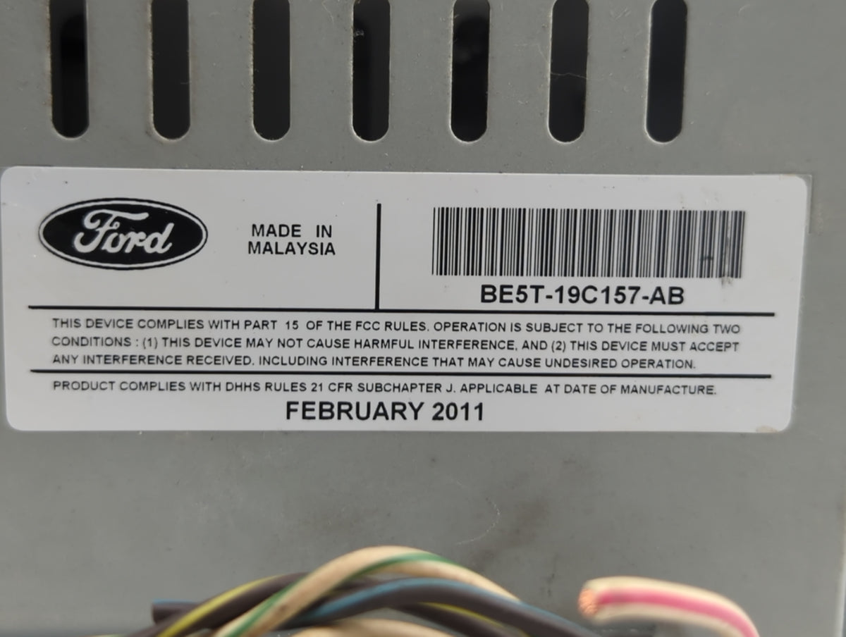2010-2012 Ford Fusion Am Fm Cd Player Radio Receiver 583821 - Oemusedautoparts1.com
