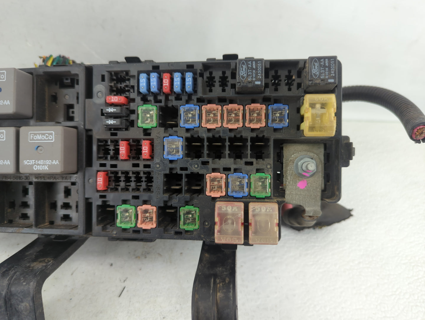 2010-2012 Ford Fusion Fusebox Fuse Box Panel Relay Module P/N:BE5T-14290-E Fits Fits 2010 2011 2012 OEM Used Auto Parts - Oe