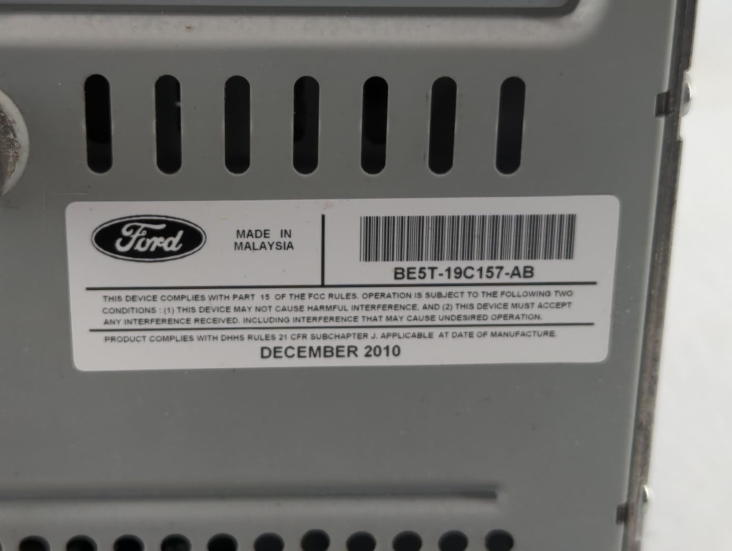 2011-2012 Ford Fusion Am Fm Cd Player Radio Receiver - Oemusedautoparts1.com