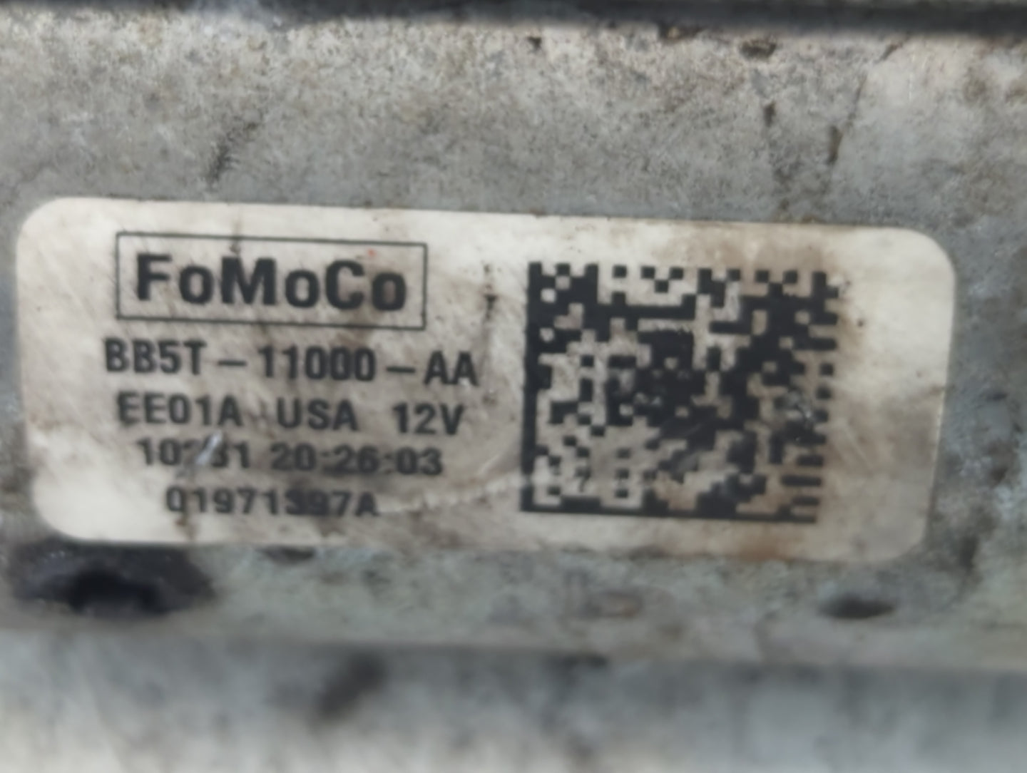 2011-2012 Ford Fusion Car Starter Motor Solenoid OEM P/N:BB5T-11000-AA Fits OEM Used Auto Parts - Oemusedautoparts1.com