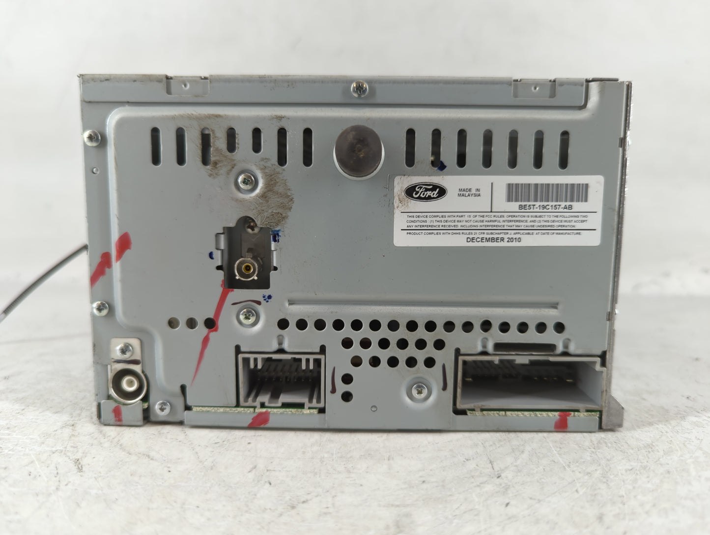 2010-2012 Ford Fusion Radio AM FM Cd Player Receiver Replacement P/N:BE5T-19C157-AB Fits Fits 2010 2011 2012 OEM Used Auto P