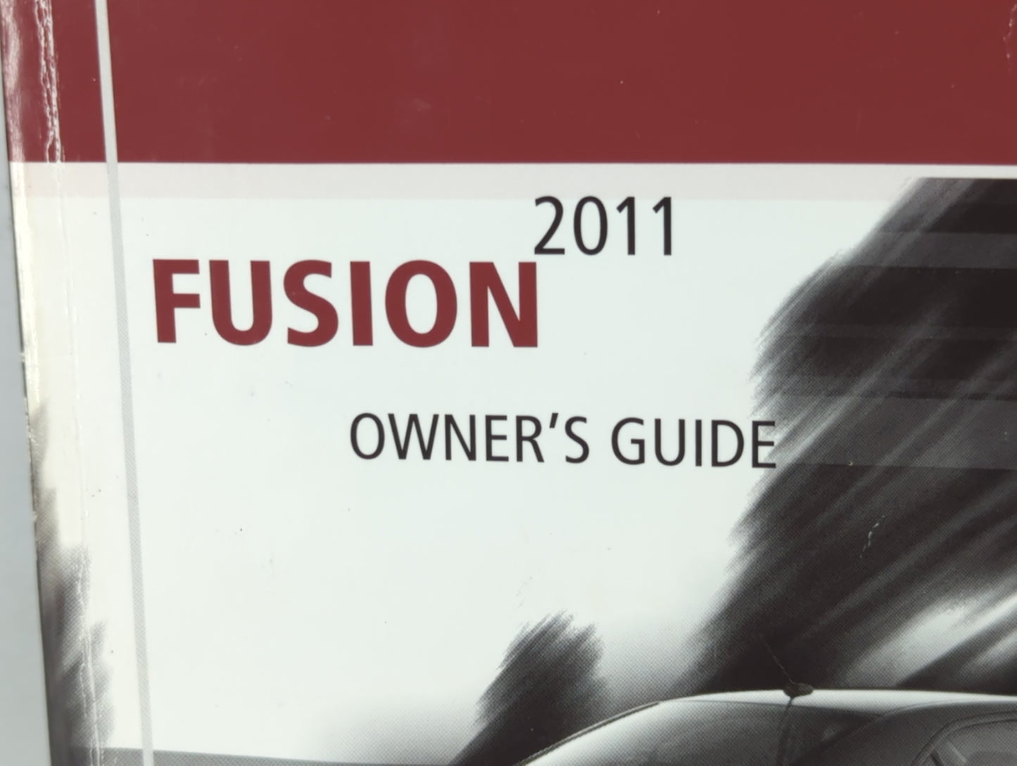 2011 Ford Fusion Owners Manual Book Guide P/N:BE5J 19A321 AB OEM Used Auto Parts - Oemusedautoparts1.com