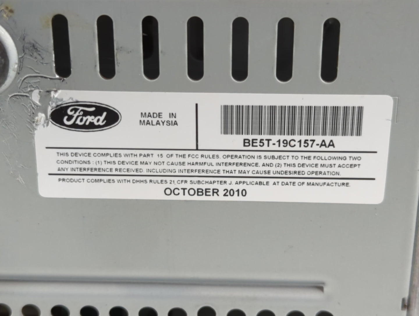 2011-2011 Ford Fusion Radio Control Panel - Oemusedautoparts1.com