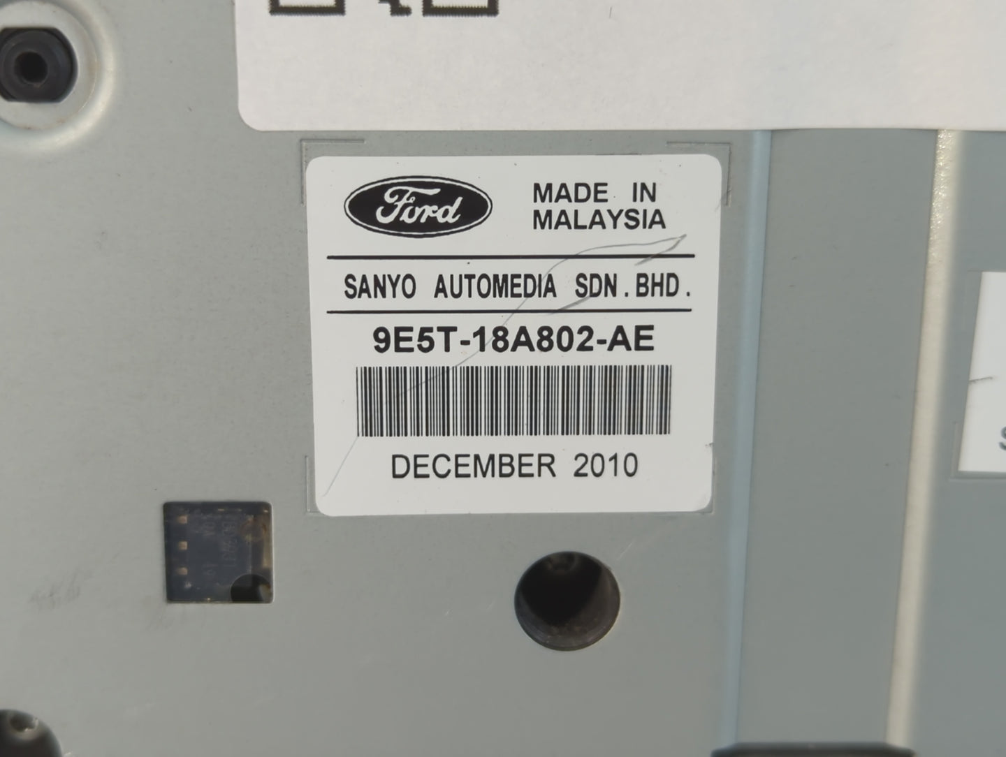 2010-2012 Ford Fusion Radio AM FM Cd Player Receiver Replacement P/N:9E5T-18A802-AE Fits Fits 2010 2011 2012 OEM Used Auto P